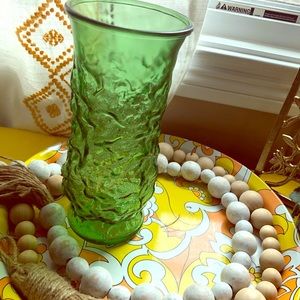 Vintage green vase